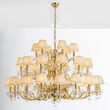 Candelabru cristal clasic alama Aur 24K 36xE14/40W, KristallDesign LU 2144/118+12+6 Gold Orion